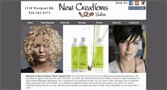 Desktop Screenshot of newcreationsalon.com